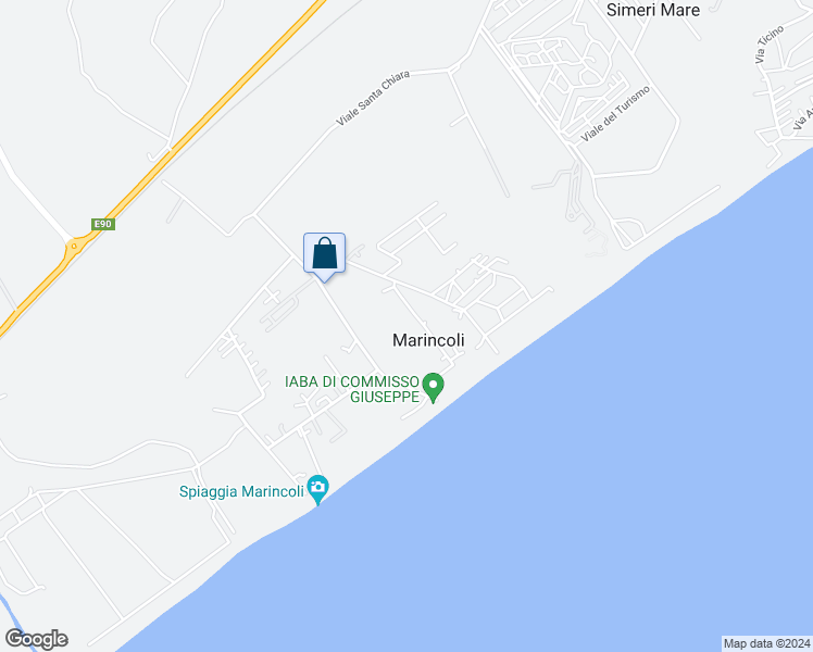 map of restaurants, bars, coffee shops, grocery stores, and more near 3A Villaggio Eucaliptus in Marincoli