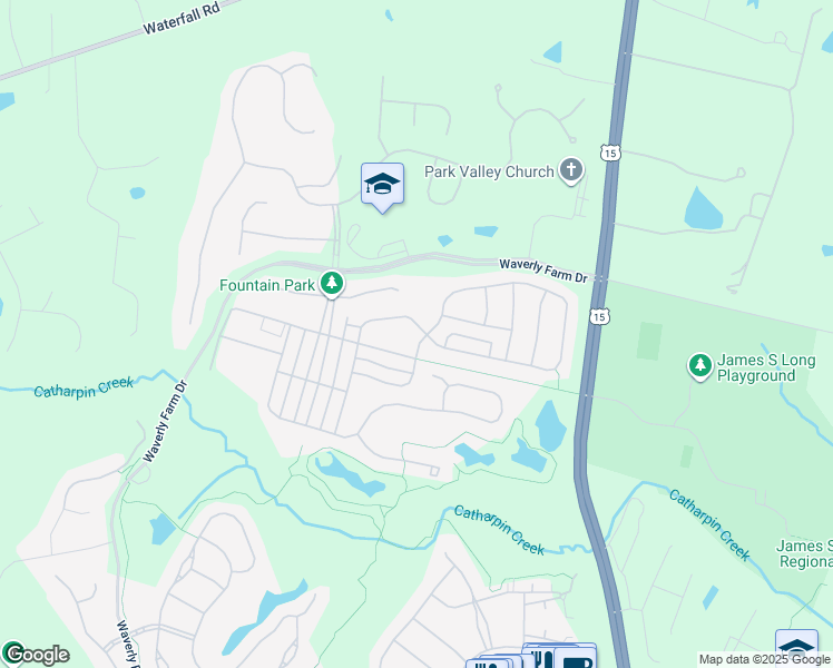 map of restaurants, bars, coffee shops, grocery stores, and more near 15562 Admiral Baker Circle in Haymarket
