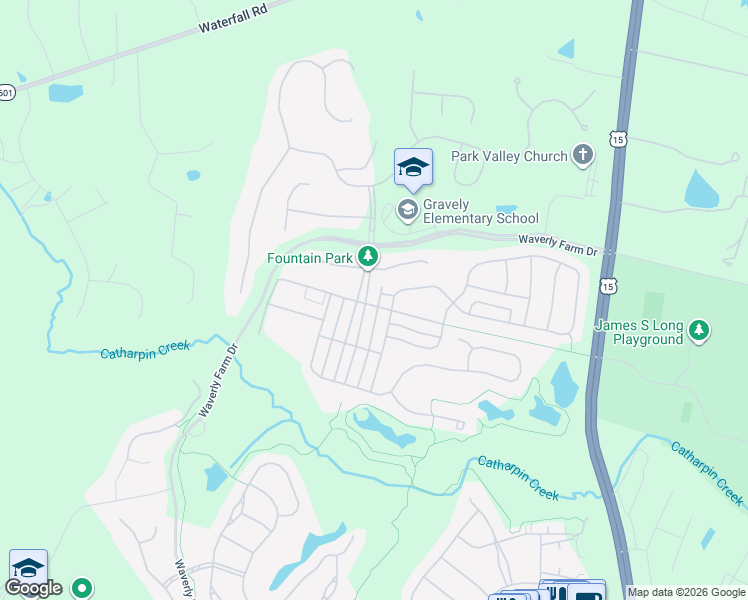 map of restaurants, bars, coffee shops, grocery stores, and more near 4617 Allens Mill Boulevard in Haymarket