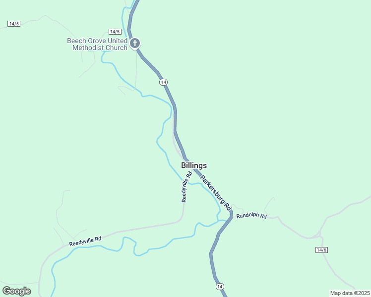 map of restaurants, bars, coffee shops, grocery stores, and more near 2944 Parkersburg Road in Reedy