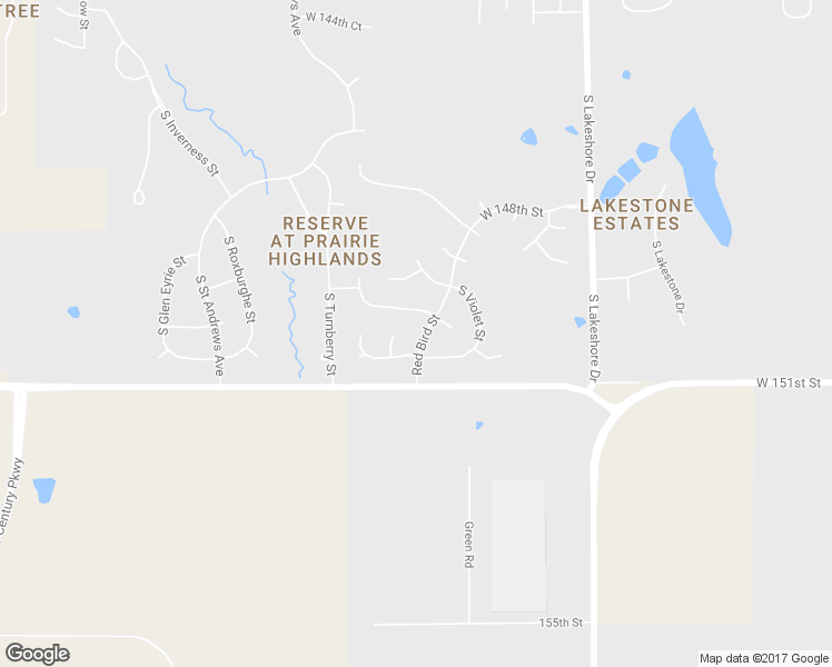 map of restaurants, bars, coffee shops, grocery stores, and more near 15040 South Red Bird Street in Olathe