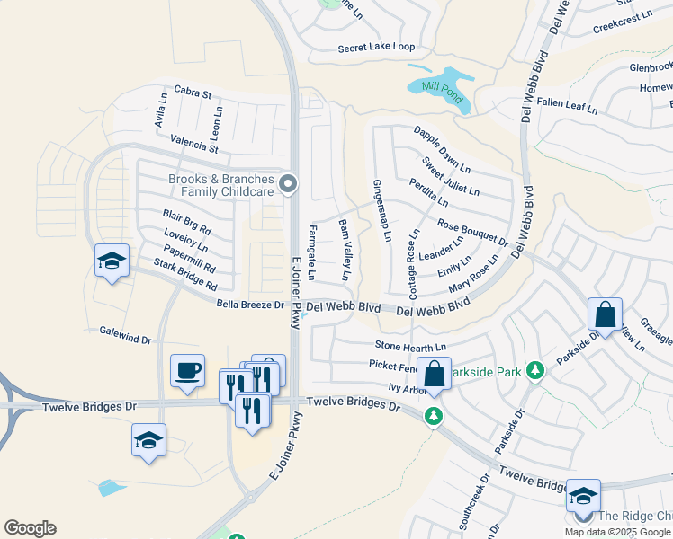 map of restaurants, bars, coffee shops, grocery stores, and more near 383 Shepherds Ct in Lincoln