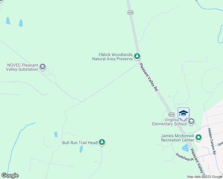 map of restaurants, bars, coffee shops, grocery stores, and more near 6050 Pleasant Valley Road in Centreville