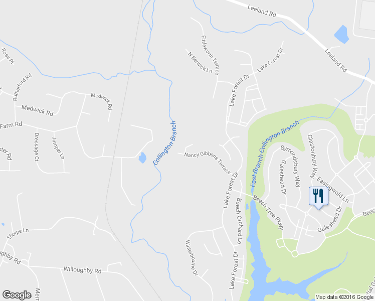 map of restaurants, bars, coffee shops, grocery stores, and more near 2424 Newmoor Way in Upper Marlboro