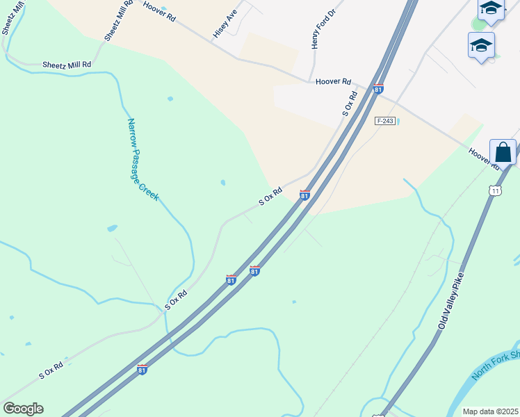 map of restaurants, bars, coffee shops, grocery stores, and more near 4928 South Ox Road in Edinburg