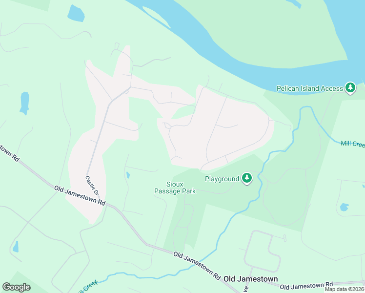 map of restaurants, bars, coffee shops, grocery stores, and more near in Old Jamestown