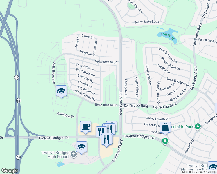 map of restaurants, bars, coffee shops, grocery stores, and more near in Lincoln