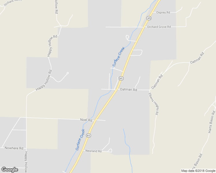 map of restaurants, bars, coffee shops, grocery stores, and more near 21865 Oatman Road in Orchard City