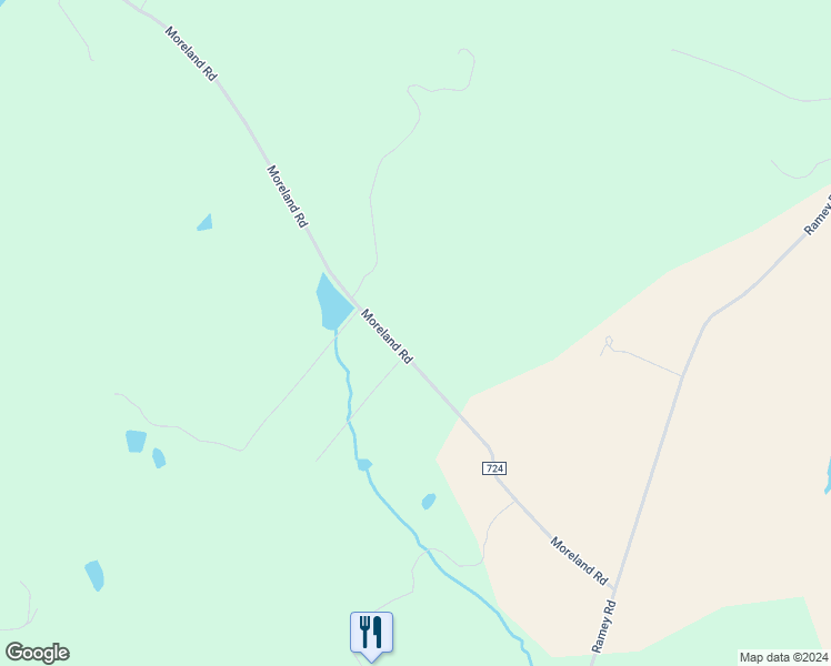 map of restaurants, bars, coffee shops, grocery stores, and more near 10448 Moreland Road in Delaplane