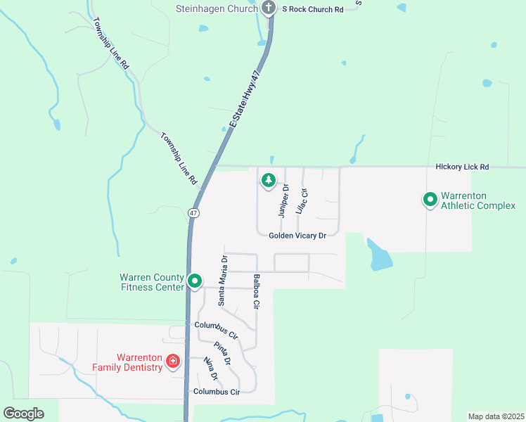 map of restaurants, bars, coffee shops, grocery stores, and more near 1200 Golden Vicary Drive in Warrenton