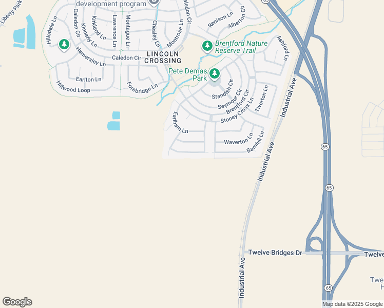 map of restaurants, bars, coffee shops, grocery stores, and more near 1435 Eaglesfield Lane in Lincoln