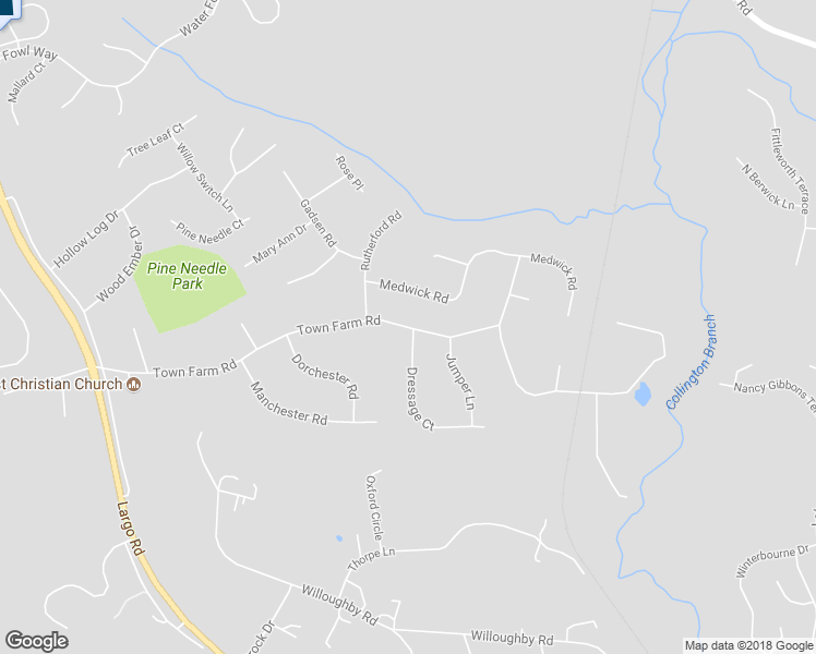 map of restaurants, bars, coffee shops, grocery stores, and more near 14307 Town Farm Road in Upper Marlboro