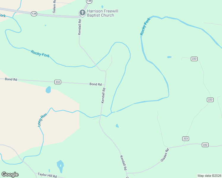 map of restaurants, bars, coffee shops, grocery stores, and more near 740 Kendall Road in Minford