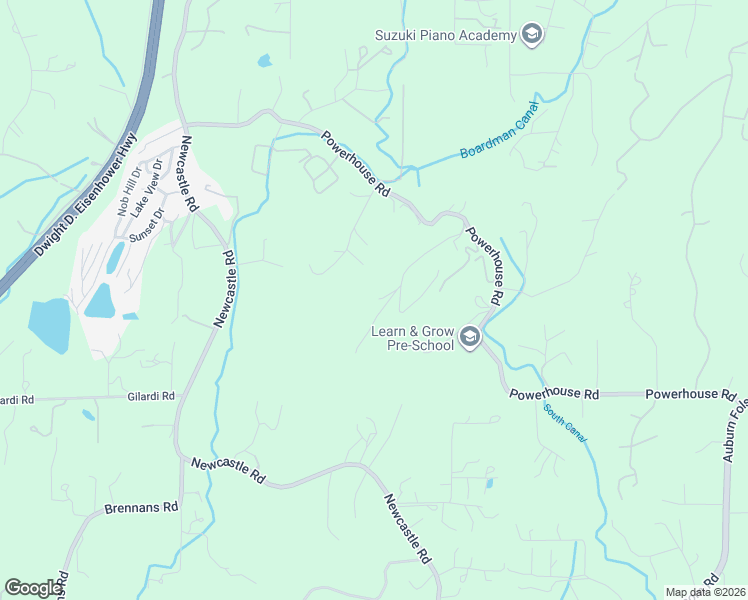 map of restaurants, bars, coffee shops, grocery stores, and more near 1820 Oak Terrace in Newcastle