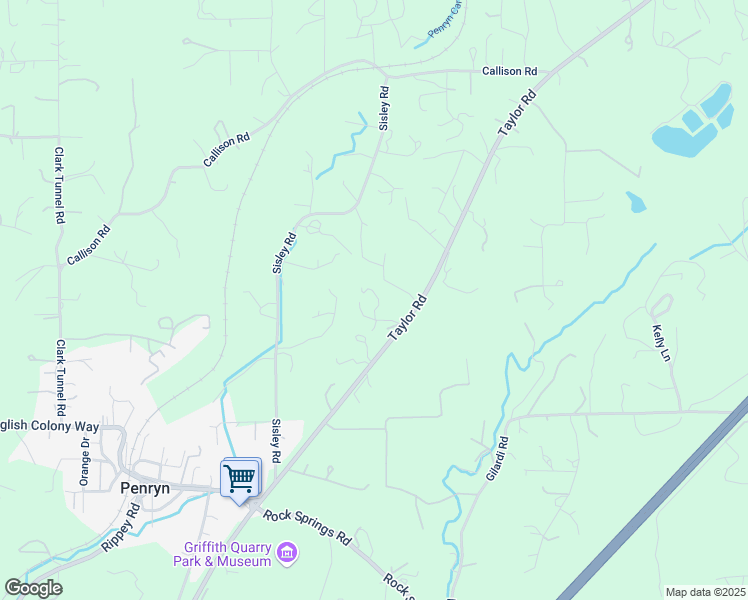 map of restaurants, bars, coffee shops, grocery stores, and more near 1788 Taylor Road in Penryn