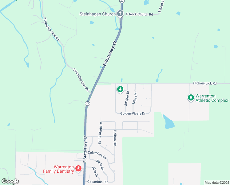 map of restaurants, bars, coffee shops, grocery stores, and more near 1900-1998 Hickory Lick Road in Warrenton