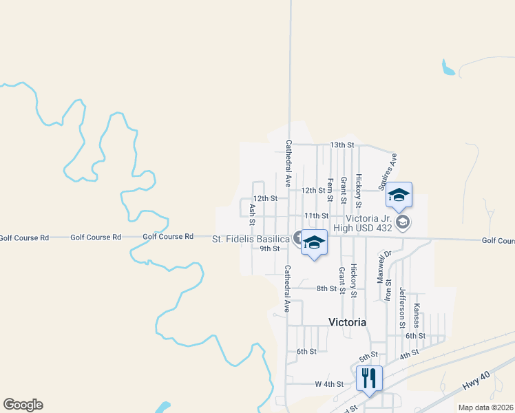 map of restaurants, bars, coffee shops, grocery stores, and more near 1201-1299 Birch Street in Victoria