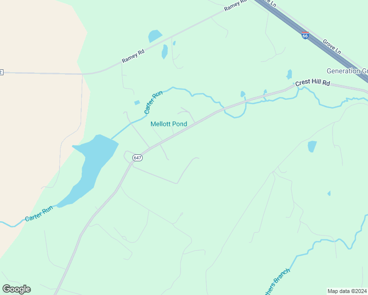 map of restaurants, bars, coffee shops, grocery stores, and more near 9335 Crest Hill Road in Marshall