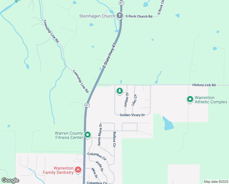 map of restaurants, bars, coffee shops, grocery stores, and more near 1900-1998 Hickory Lick Road in Warrenton