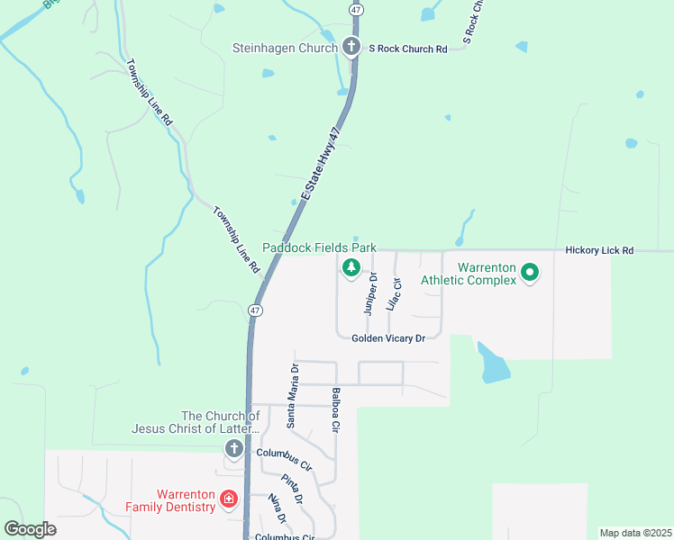map of restaurants, bars, coffee shops, grocery stores, and more near 1211 Golden Vicary Drive in Warrenton