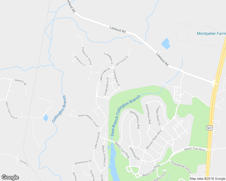 map of restaurants, bars, coffee shops, grocery stores, and more near 2217 Snetterton Lane in Upper Marlboro