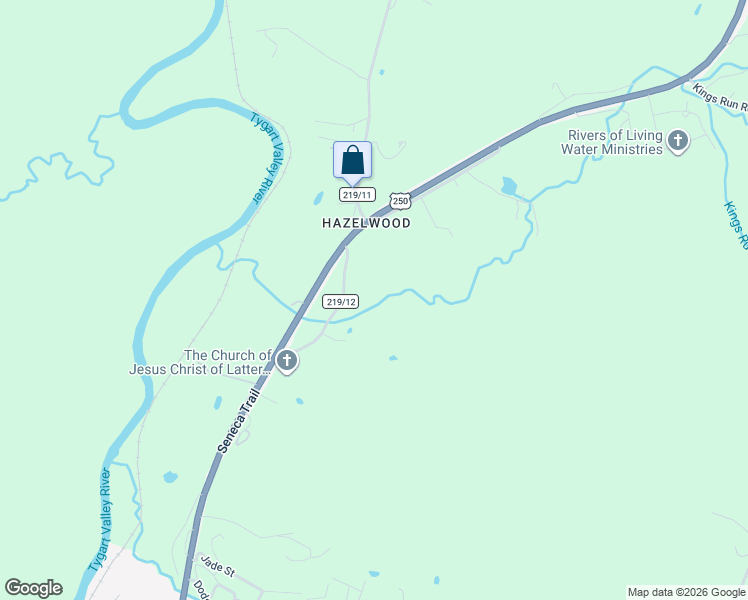 map of restaurants, bars, coffee shops, grocery stores, and more near South H Wood Road in Elkins