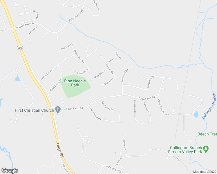 map of restaurants, bars, coffee shops, grocery stores, and more near 14013 Gadsen Court in Upper Marlboro