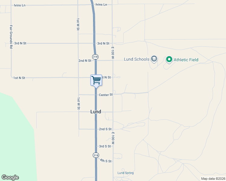 map of restaurants, bars, coffee shops, grocery stores, and more near 2 1st East Street in Lund
