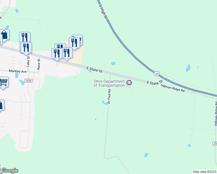 map of restaurants, bars, coffee shops, grocery stores, and more near 8065 Doctor Faul Road in Georgetown