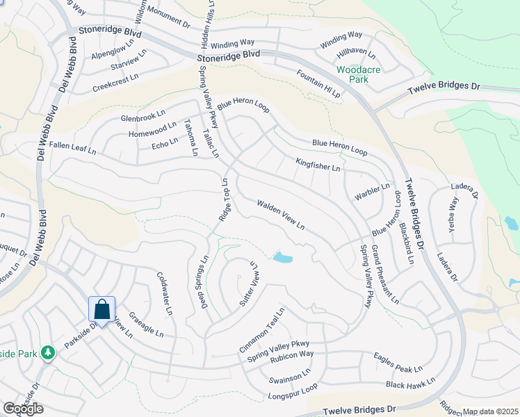 map of restaurants, bars, coffee shops, grocery stores, and more near 2303 Walden View Lane in Lincoln