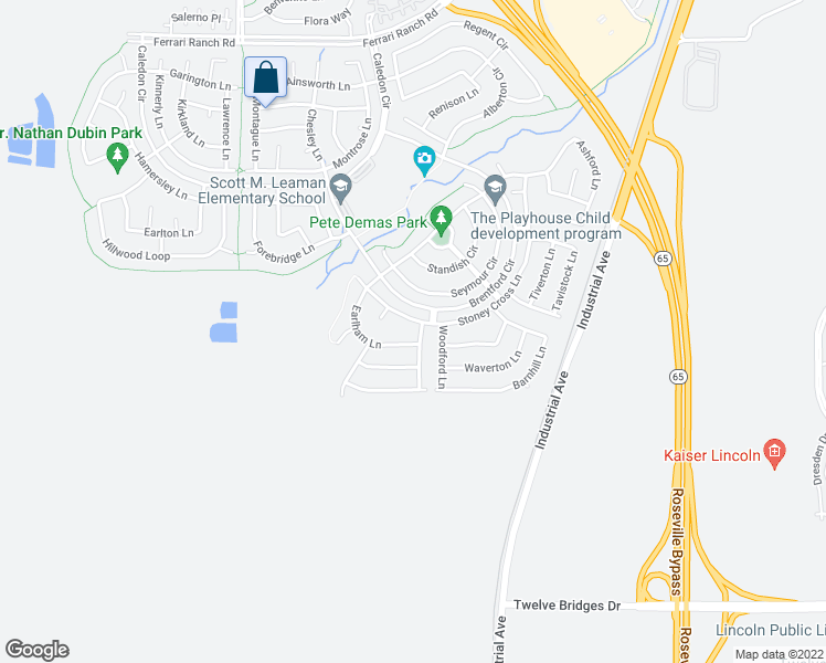 map of restaurants, bars, coffee shops, grocery stores, and more near 1304 Underwood Lane in Lincoln