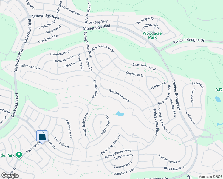 map of restaurants, bars, coffee shops, grocery stores, and more near 2303 Walden View Lane in Lincoln