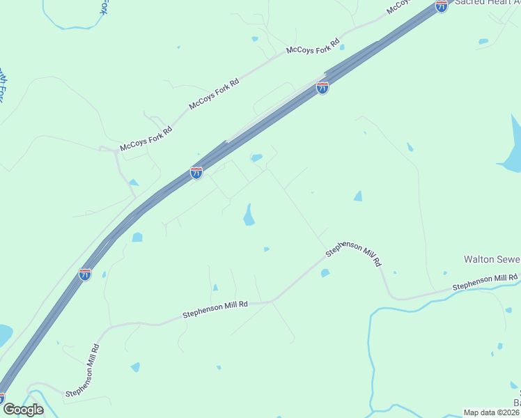 map of restaurants, bars, coffee shops, grocery stores, and more near 12873 Pennington Road in Walton