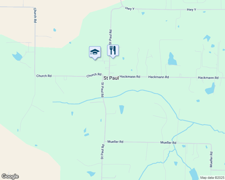 map of restaurants, bars, coffee shops, grocery stores, and more near 2230 Saint Paul Road in St. Paul