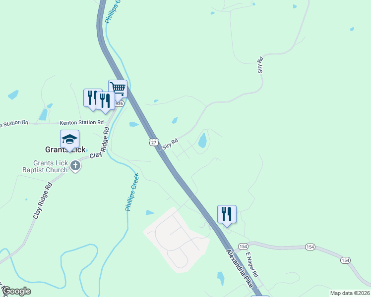 map of restaurants, bars, coffee shops, grocery stores, and more near 12617 Spruce Street in Alexandria