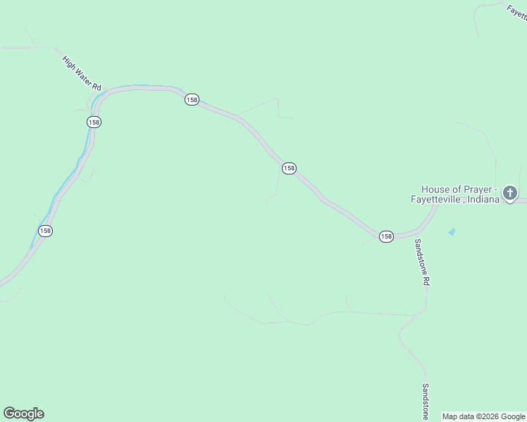 map of restaurants, bars, coffee shops, grocery stores, and more near 3482 Indiana 158 in Bedford