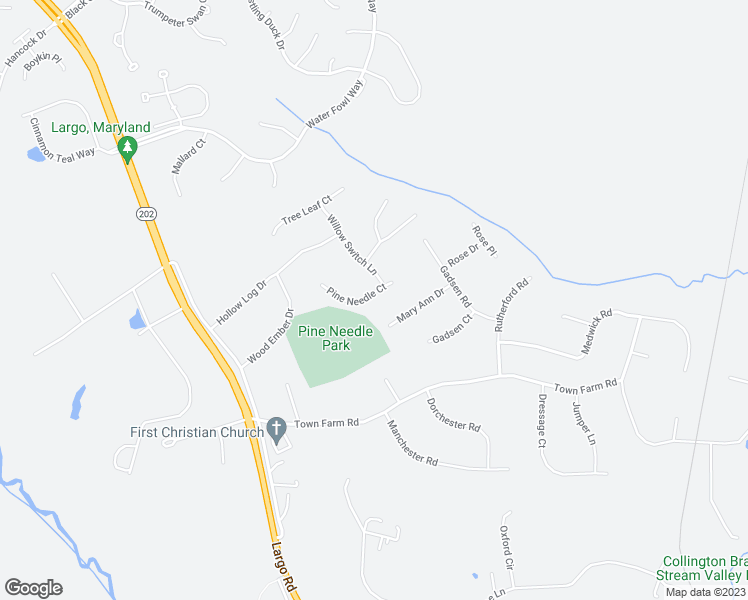 map of restaurants, bars, coffee shops, grocery stores, and more near 13721 Pine Needle Court in Upper Marlboro