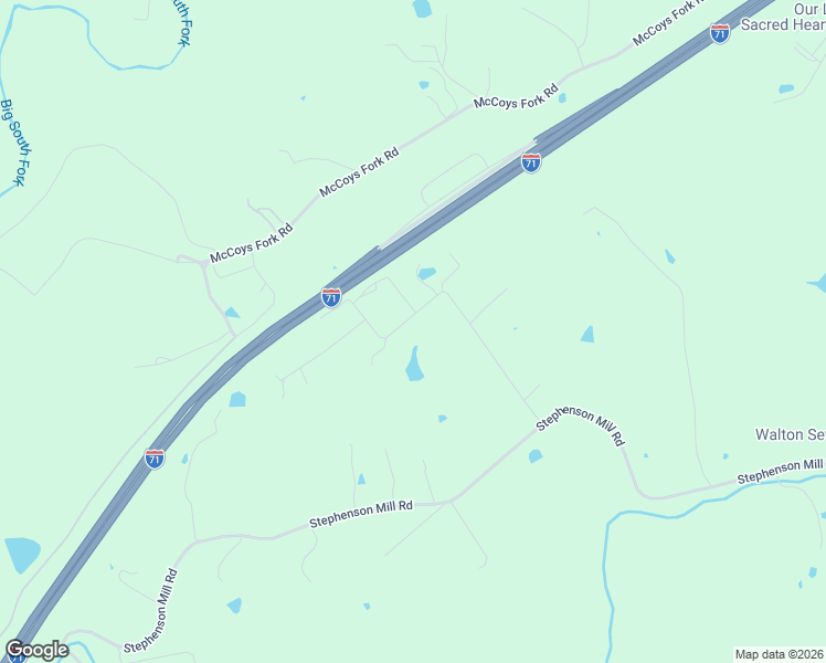 map of restaurants, bars, coffee shops, grocery stores, and more near 12873 Pennington Road in Walton