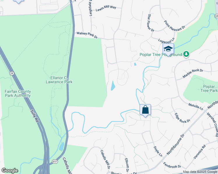 map of restaurants, bars, coffee shops, grocery stores, and more near 13777 Henry Pond Ct in Chantilly
