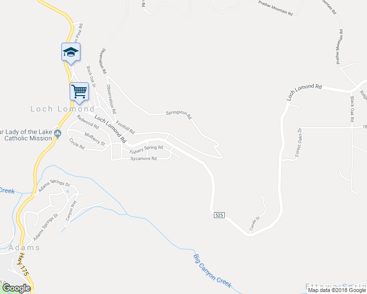 map of restaurants, bars, coffee shops, grocery stores, and more near 10817 Foothill Road in Middletown