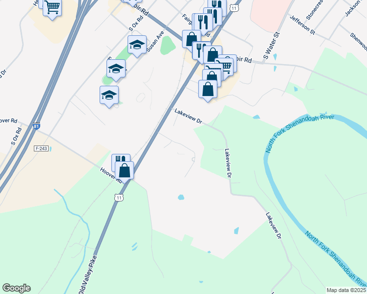 map of restaurants, bars, coffee shops, grocery stores, and more near 206 Lora Drive in Woodstock