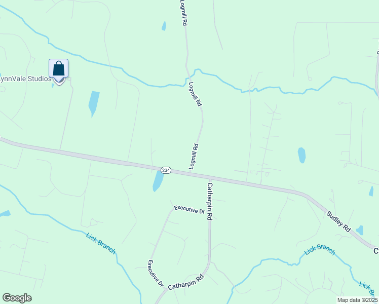 map of restaurants, bars, coffee shops, grocery stores, and more near 4520 Logmill Road in Gainesville