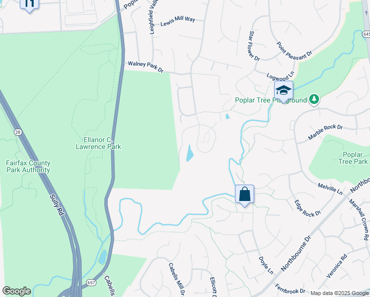 map of restaurants, bars, coffee shops, grocery stores, and more near 13773 Henry Pond Court in Chantilly