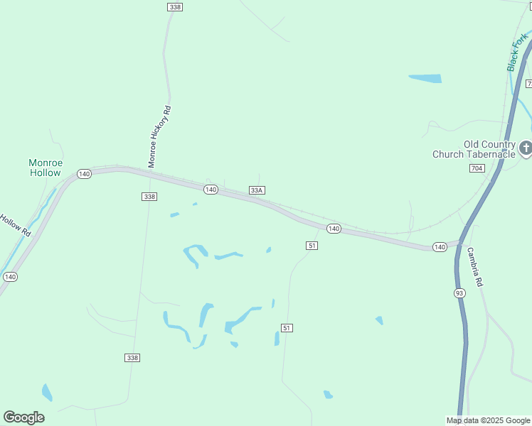 map of restaurants, bars, coffee shops, grocery stores, and more near 1794 Ohio 140 in Oak Hill