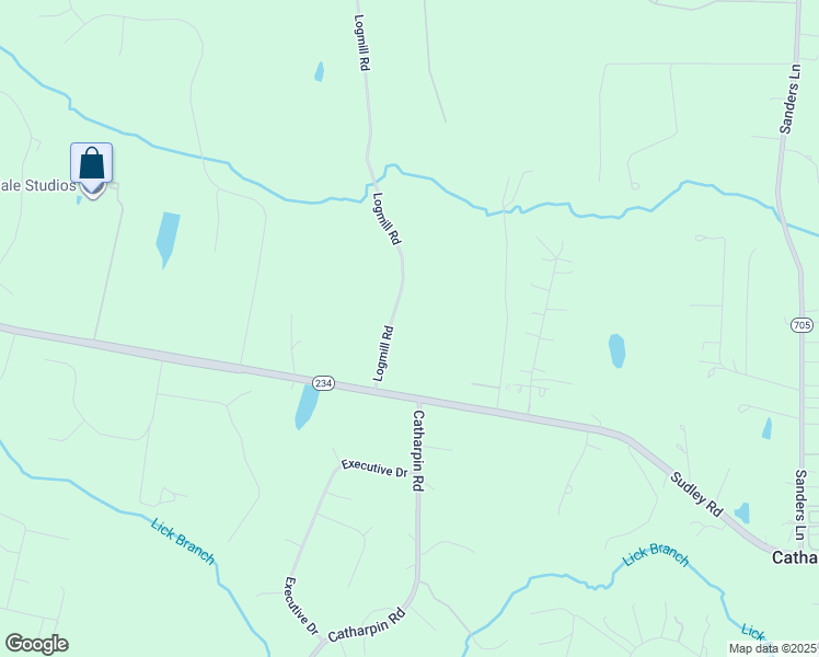 map of restaurants, bars, coffee shops, grocery stores, and more near 4521 Logmill Road in Gainesville