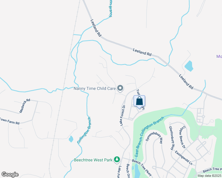 map of restaurants, bars, coffee shops, grocery stores, and more near 15223 North Berwick Lane in Upper Marlboro