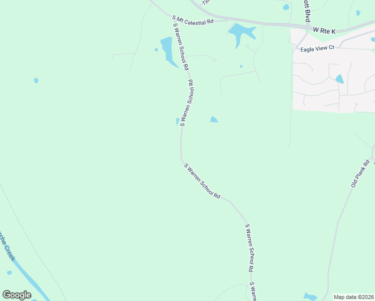 map of restaurants, bars, coffee shops, grocery stores, and more near 7705 South Warren School Road in Columbia