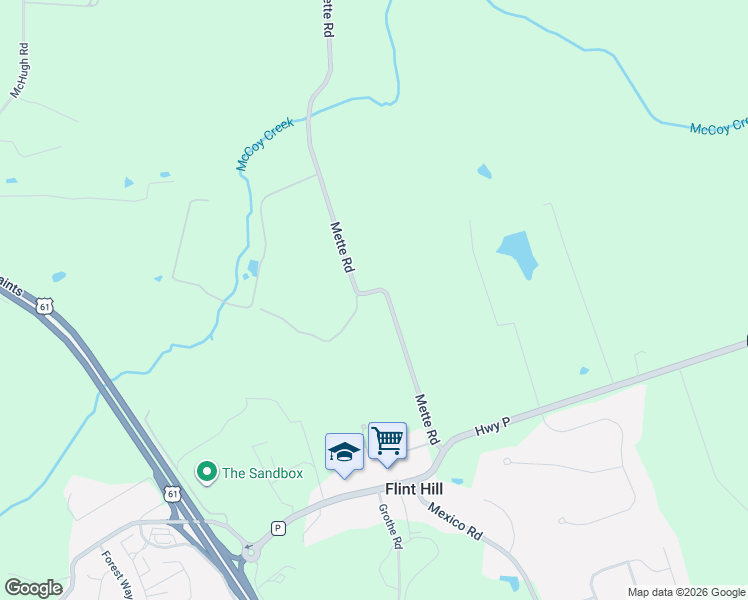map of restaurants, bars, coffee shops, grocery stores, and more near 2265 Mette Road in Wentzville
