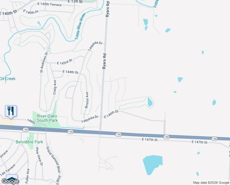 map of restaurants, bars, coffee shops, grocery stores, and more near 14328 Richmond Avenue in Grandview