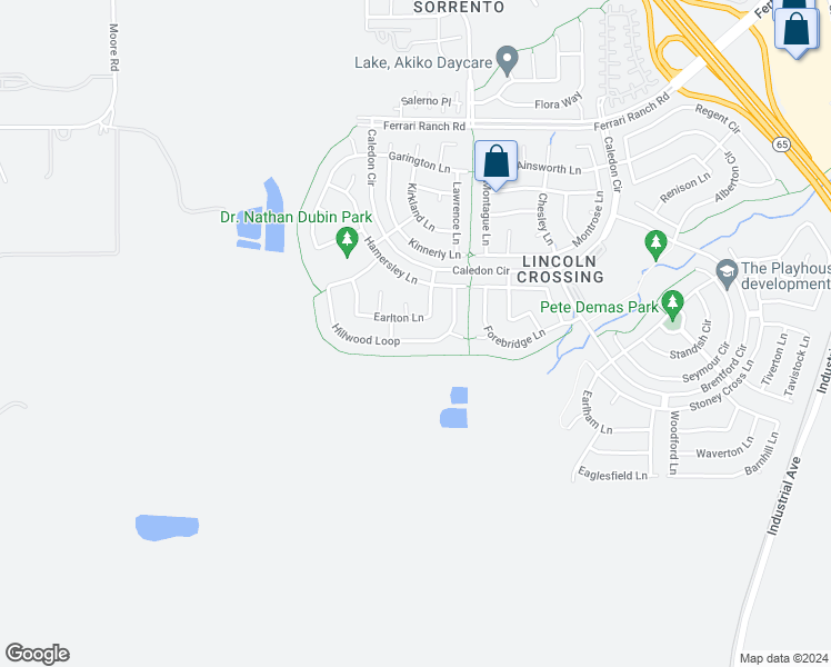 map of restaurants, bars, coffee shops, grocery stores, and more near 1275 Hillwood Loop in Lincoln